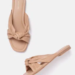 Van Heusen Woman Open Toe Flats with Knot Detail-picture-36