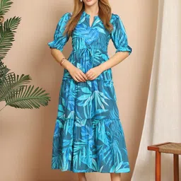 Aawari Women Fit & Flare Maxi Dress-image-15