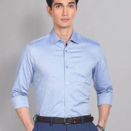 AD by Arvind Blue Regular Fit Shirt-picture-40