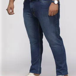 Big Hello - The Plus Life Men Slim Fit Mid-Rise Light Fade Jeans-picture-28