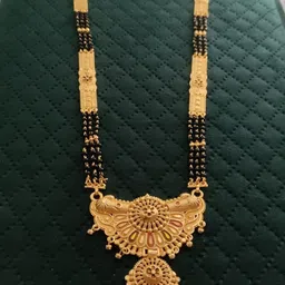 niva fashion Gold-Plated Brass Artificial Stones and Beads Mangalsutra-picture-32