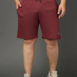 Club York Wine Blended Solid Mid Rise Shorts-picture-43