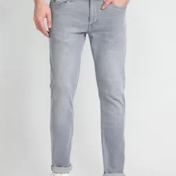 U.S. Polo Assn. Denim Co. Grey Cotton Slim Tapered Fit Jeans-picture-26