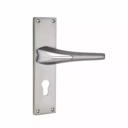 Jainson Locks Saga Bone Cylinder Mortise Handle Lock Set 60 mm x 200 mm Matt Satin + Cp Finish, 617-picture-39