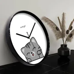 Random Multicolor Plastic Round Wall Clock image 3