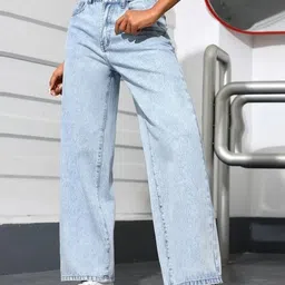 A1TUFF Women Jean Relaxed Fit High-Rise Light Fade Stretchable Jeans-picture-33