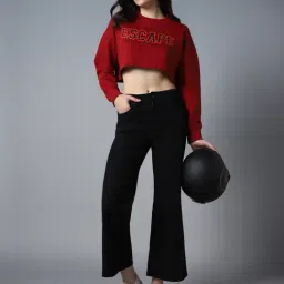 High Star Dark Black Cotton Relaxed Fit Mid Rise Jeans image 4