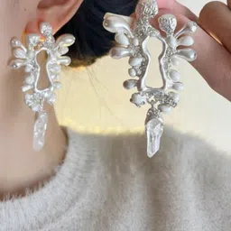 Nui Geometric Drop Earrings image 1
