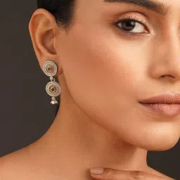 JAYPORE Circular Drop Earrings image 4