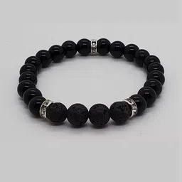 Divine souvenirs Black Alloy Bracelet-picture-32
