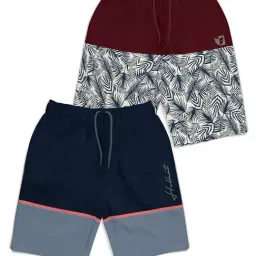 HELLCAT Kids Multicolor Printed Shorts (Pack Of 2)-image-79