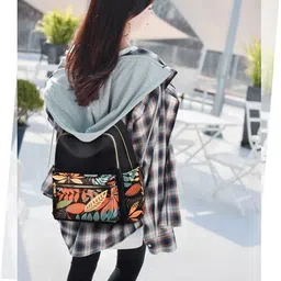 jublyn Ethnic Style Waterproof Oxford Backpack Ladies Fashion Travel Canvas Bag Large Capacity Nylon Student School Backpack image 3