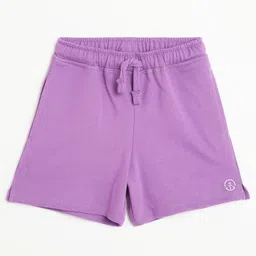Campana Cotton Solid Shorts - Purple-picture-12