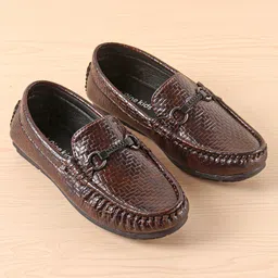 Pine Kids Slip OnLoafer Shoes -Brown image 2