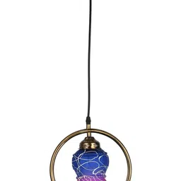 1ST TIME Pink & Blue Printed Self Assembly Bell Ceiling Lamp-picture-15