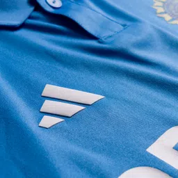 Adidas Kids Knit Raglan Sleeves Indian Team Jersey T-Shirt - Aqua Blue image 4