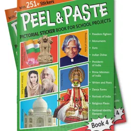 wonder house books Peel & Paste - Pictorial Sticker Book For School Projects - Book 4 image 4