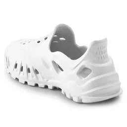 HOPPA SWEDEN Solid Perforated Slip On Clogs - White image 5