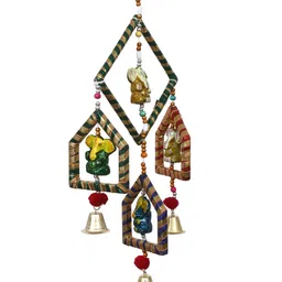 eCraftIndia Handcrafted Decorative Lord Ganesha Wall/Door/Window Hanging Bell image 5