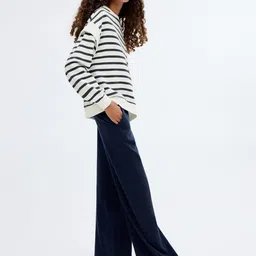 Mango Kids Girls Mom Fit Pure Cotton Parallel Trousers-picture-15