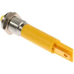 RS PRO Yellow Panel Mount Indicator 230V AC, Mounting Hole Size 8 mm, Termination Type , Model No 204287 image 2