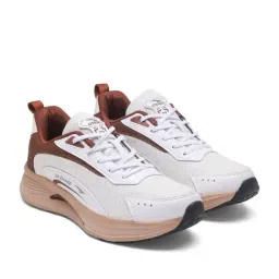 Asian Men's CIVIC-04 Off-White & Tan Running Shoes image 3