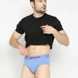 UnderJeans by Spykar Multicolor Cotton Briefs (Pack Of 3) image 5