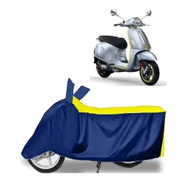 Auto Pearl Two Wheeler Cover for Vespa Elettrica BS6 - Yellow, Blue-picture-12