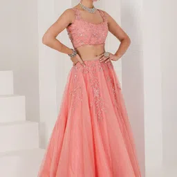 MAIVE Embroidered Sequinned Ready to Wear Lehenga & Blouse With Dupatta image 2