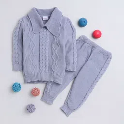 Little Angels Boys Cable Knit Ribbed Woollen Pullover-picture-47