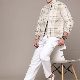 The Roadster Lifestyle Co. Checked Fleece Tailored Jacket image 5