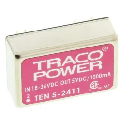 TRACO POWER CONVERTER, DC-DC, 5V, 6W, TEN 5-2411-picture-43