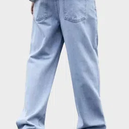 ANGERHOOD Men Mid-Rise Mildly Distressed Light Fade Stretchable Jeans image 4