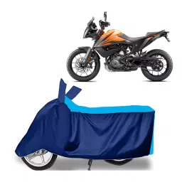 Auto Pearl Two Wheeler Cover for KTM 390 Adventure - Cyan, Blue-picture-47
