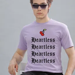 FALTU.CO Men Printed Drop-Shoulder Sleeves Pure Cotton T-shirt image 4