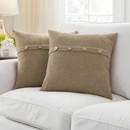 Khooti Beige Square Cushion Covers-image-12