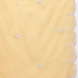 Varanga Women Embroidered Sequinned Pure Cotton Kurta with Trousers & Dupatta image 3