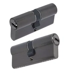 Decorio Mortise Pin Cylinder Both Side Key 60 mm Black Satin Finish, 35151021.08 image 3