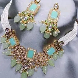 ARADHEMA Women Beige Jewellery Set-picture-21
