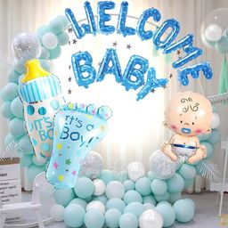Bubble Trouble Baby Boy Welcome Decoration Kit - 44 Pieces-picture-2
