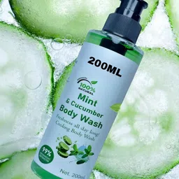 Elecsera Mint & Cucumber Body Wash For Hydration - 200 ml-picture-34