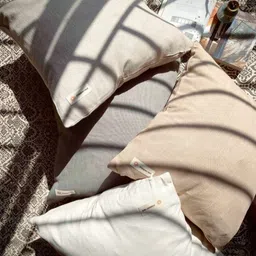 Copper-Red Beige Square Cushion Covers image 4