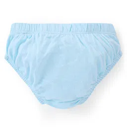 Babyoye Eco Conscious 100% Cotton With Antibacterial Finish Briefs Text Print Pack of 3 - Red Blue & Yellow image 3