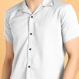 COMBRAIDED Men Polycotton Short Sleeves Shirt-image-43