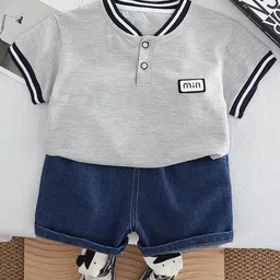 StyleCast x Revolte Boys Mandarin Collar T-shirt With Shorts-picture-37