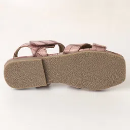 Babyoye Sandals with Velcro Closure - Light Pink image 5