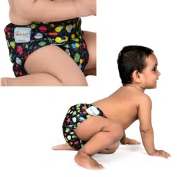 Dumbledo Premium Cloth Diaper with Leak-Proof, Absorbent 6-layer White Insert - Dryfeel with Comfortable Fit for 3 Months to 3 Years, Pack of 4 image 5