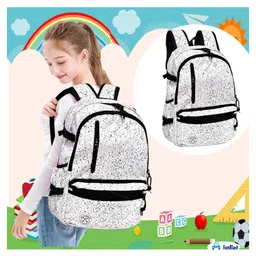FunBlast Large Capacity Printed Backpack for School & College Students Multicolor Height 18 Inch image 5