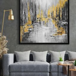999Store Printed Grey Canvas Wall Art-picture-9