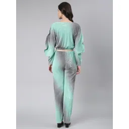 SHOWOFFFF Green & Grey Maxi Co-ord Set image 5